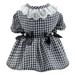 TINYSOME Dog Cats Plaided Dress Costume Pet Clothes Outfit Cute Apparel for Girl Cats