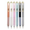 Black Ballpoint Pens Medium Point 0.5mm Work Pen with Super Soft Grip Ball Point Pen for Men Women Retractable Office Pens (6-count pen + 6 refills)