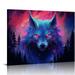 Nawypu Wolf Poster - Wolf Wall Art - Wolf Pictures - Wolf Paintings - Wolf Canvas - Wolf Wall Decor - Wolf Prints - Cool Wolf Posters - Wolf Room Decor - Animal Posters