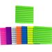 Oahisha Note Pad 8Pcs Lined Memo Stickers Translucent Note Stickers Sticky Memo Pads Learning Stationery (Mixed Color)