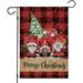 Merry Christmas Gard Flags for Outside Buffalo Plaid with Gnomes Snowing Red Truck Trees Yard Flags Small Seasonal Gard Flag Winter Outdoor r for Farmhouse Holiday 12x18 Double Sided