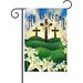 He Is Ris Gard Flag Easter Jesus Cross Religious Lilies Gard Flags 12 x 18h Double Sided Small Burlap Yard Christian Banners for Outside Spring ration (ONLY FLAG)