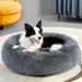 1pc Calming Dog & Cat Bed Donut Cuddler Warming Cozy Soft Round Bed Fluffy Faux Fur Plush Cushion Bed For Small Medium And Large Dogs And Cats (16 /20 /24 /28 /31 /39 )
