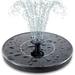 Solar Bird Bath Fountain Pump Upgrade Solar Fountain with 6 Nozzle Free Standing Floating Solar Powered Water Fountain Pump for Bird Bath Garden Pond Pool Outdoor