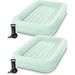 Kids Travel Air Mattress Inflatable Bed Set with Raised Sides Hand Pump and Carrying Bag for Camping Trips and Sleepovers (2 Pack)