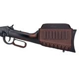 Leather Canvas Gun Buttstock Cheek Riser Rest Rifle Cartridges Ammo Holder Non-Slip