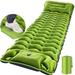 Sleeping Pad Ultralight Inflatable Sleeping Pad for Camping with Pillow Built-in Pump Ultimate for Camping Hiking - Airpad Carry Bag Repair Kit Compact & Lightweight Air Mattress(Green)