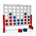 Bolaball: Giant 4-In-A-Row Outdoor Wooden Game White