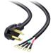 Cable Matters 4 Prong Dryer Cord 10 ft (30 AMP Appliance Power Cord with Dryer Plug Dryer Power Cord) - 10 Feet (NEMA 14-30P to 4-Wire)