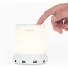 YAAN Small Bedside Lamp with USB Port - Touch Lamp with USB Charging Ports - Dimmable Warm White Light - Perfect as LED Nightstand Lamp or Bedside Night Light - White