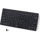 Mini Keyboard 2.4G Thin Light 78 Keys USB Multimedia Small for Pc Computer Laptop (Black)