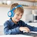 COFEST Wired Children s Headphones Over-ear Subwoofer Headphones In-line Computer Headsets Hearing Protection Durable Comfortable Earcups Blue