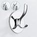 Willstar 1/2/4pcs Stainless Steel Self-Adhesive Coat Hooks Wall Reusable Clothes Towel Hanger Bath Ceiling Hooks