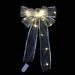 Dinmmgg Led Christmas Tree Ornaments Ribbon Bows for Home Christmas Tree Wreaths Decoration Craft Chains for Hanging Gnome Christmas Ornament Hummingbird Stained Glass Light Chandelier Beads Acrylic