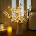 Sueyeuwdi Night Light Desk Lamp Phalaenopsis Tree Branch Light Floral Lights Home Party Garden Decor Room Decor Home Decor 28*13*1cm