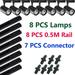 Set Led Track Light Fixture COB Track Lighting Lamp Rail Spot Lights Led 20/30/40W Spotlight Wall Clothing Shop Store Home 220V