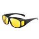 Night Driving Glasses HD Anti Glare Vision Polarized Yellow Lens Tinted Unisexs