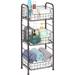 3 Tier Steel Storage Shelving - Metal Storage Shelving Furniture Racks Bronze