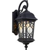 OUWI NLIEOPDA Large Outdoor Wall Light 20.87 H Black Waterproof Outside Wall Sconce Classical European Style Porch Light with Water Glass for Entryways Yards Front Porch