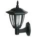 Outoloxit 1 Pack Solar Wall Lanterns Outdoor Solar Powered Sconce Lights Wall Mount Vintage Outdoor Wall Lantern Lamp for Garden Patio Garage Front Door Black