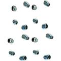 16 Pack Wood Insert Nut 1/4-20 - No - 19/64 Hole - Insert Nuts For Wood - Furniture Insert Nut Hex Socket Drive Threaded Insert Nuts For Wood Furniture