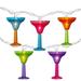 Northlight 10-Count Vibrantly Colored Margarita Glass Summer Outdoor Patio Christmas Light Set 7.5