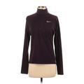 Nike Track Jacket: Purple Solid Jackets & Outerwear - Women's Size X-Small