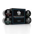 TRENDSTARTER - MATTE STYLE PREMIUM WAX POMADE SAMPLE PACK - Cream Pomade - Matte Wax - Forming Paste - Thickening Fiber - Men s Premium Haircare Pomades (1 Sample Box - Four 0.25oz Samples)