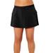 Plus Size Women's Lightweight Quick-Dry Cargo Swim Skort by Swimsuits For All in Black (Size 28)