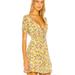 Free People Dresses | Free People Forget Me Not Yellow Floral Cottagecore Mini Dress Size 12 | Color: Blue/Yellow | Size: 12