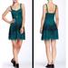 Free People Dresses | Free People Emerald Floral Lace Dress Size:Small | Color: Black/Green | Size: S