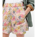 J. Crew Shorts | J Crew Pull-On Camp Short In Liberty Florals Women's M | Color: Pink/Yellow | Size: M