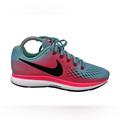 Nike Shoes | Nike Air Zoom Pegasus 34 880560 406 Blue Pink Running Shoes Womens Us 8 Euc | Color: Blue/Pink | Size: 8