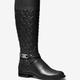 Michael Kors Shoes | Michael Kors Kincaid Mk Signature Leather Knee Boots 8 | Color: Black | Size: 8