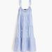 J. Crew Dresses | J Crew Cotton-Linen Tiered Maxi Dress, M, Blue And White Stripe | Color: Blue/White | Size: M