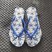Kate Spade Shoes | Kate Spade Women's Flip Flops | Color: Blue/White | Size: 8