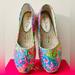 Lilly Pulitzer Shoes | Lilly Pulitzer Lia Espadrille | Color: Blue/Pink | Size: 8