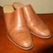 Madewell Shoes | Madewell Brown Leather Heel Clog Mule Size 8.5 Harper | Color: Tan | Size: 8.5