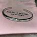 Kate Spade Jewelry | Kate Spade Silver Colored Bracelet With Pave Crystals, New, Pink Drawstring Bag | Color: Silver | Size: Os