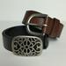 American Eagle Outfitters Accessories | American Eagle Women's Black & Brown Leather Belts With Silver Buckles Set Of 2 | Color: Black/Brown | Size: Os