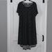Lularoe Dresses | Black & Grey Carly | Color: Black/Gray | Size: Xl
