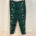 J. Crew Pants & Jumpsuits | J Crew Green/White/Black Dress Pants With Banded Waist | Color: Black/Green | Size: 10