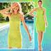 Lilly Pulitzer Dresses | Lilly Pulitzer Siesta Shift Dress In Matcha Green Knit Battenburg Lace 12 | Color: Green/Yellow | Size: 12