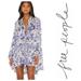 Free People Dresses | Free People Women's Love Letter Floral Print Tunic Xs | Color: Blue | Size: Xs