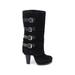 REPORT Boots: Black Solid Shoes - Women's Size 5 - Round Toe