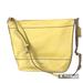 Coach Bags | Coach Handbag “Paxton” | Yellow Pebbled Leather With Silver Chain Detail | Euc | Color: Yellow | Size: Os