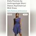 Anthropologie Dresses | Anthropology Short Sleeve Asymmetrical Midi Dress | Color: Blue/Purple | Size: Xs