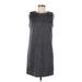 Cynthia Rowley TJX Casual Dress - Shift Crew Neck Sleeveless: Gray Marled Dresses - Women's Size 6