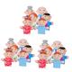 TOYANDONA 18 Pcs Family Hand Puppet Family Member Puppets Story Police Puppets Toys for Babies Kid Toy Puppet Family Theater Puppet Toy Hand Puppets for Dog Work Cloth
