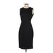 Calvin Klein Casual Dress - Party Crew Neck Sleeveless: Black Print Dresses - Women's Size 4